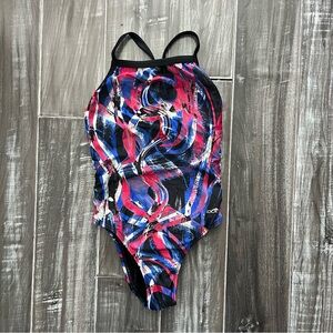 Dolfin Women's One Piece Training Swimsuit - Red, Blue, Black